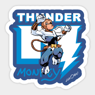 Classic logo with Thunder Monkey Sticker